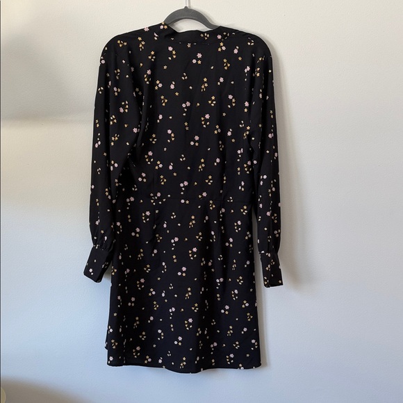 LOFT Midnight Floral Long Sleeve Dress - Picture 4 of 5